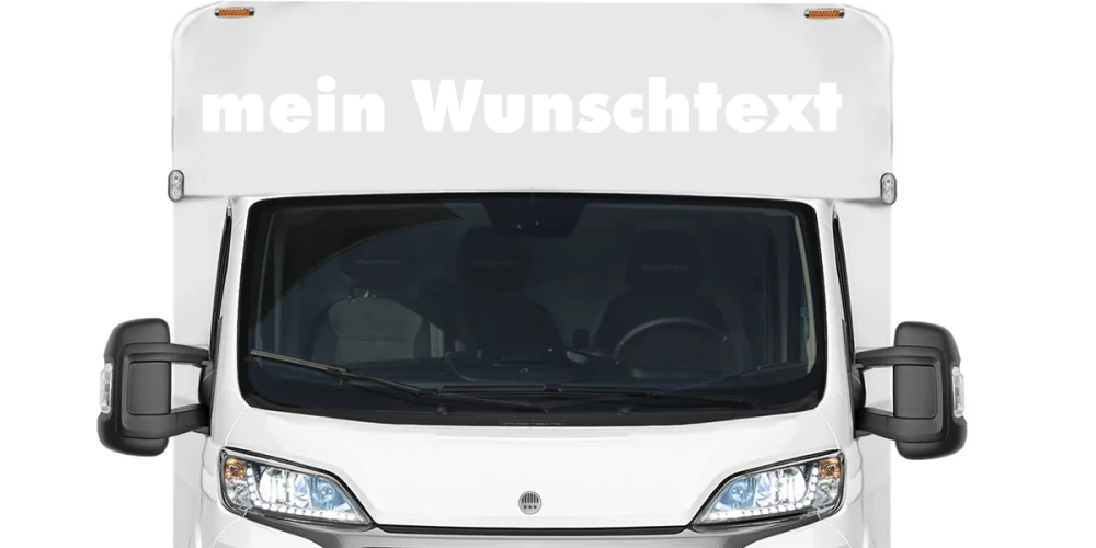 Wohnmobilaufkleber Wunschtext | 24
