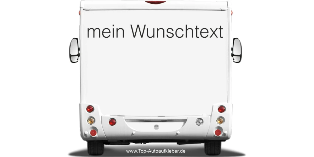 Wohnmobilaufkleber Wunschtext | 25