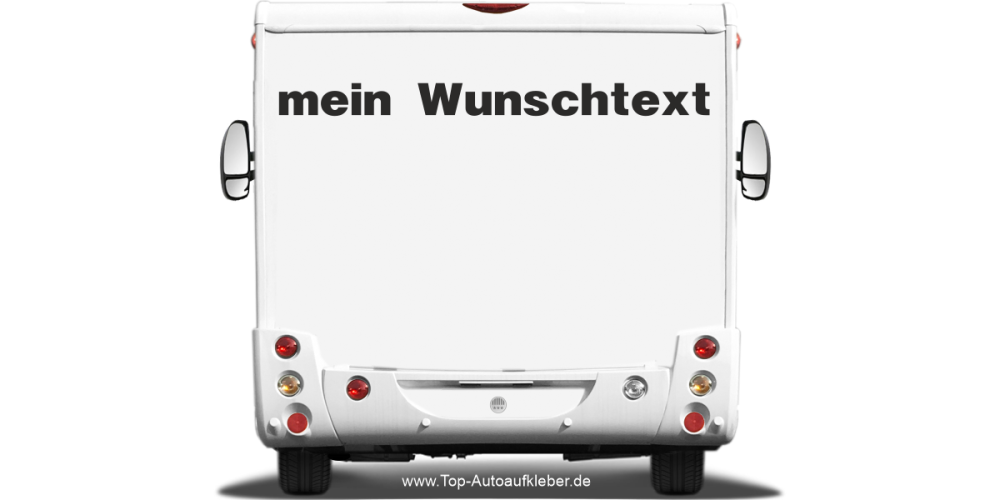 Wohnmobilaufkleber Wunschtext | 27
