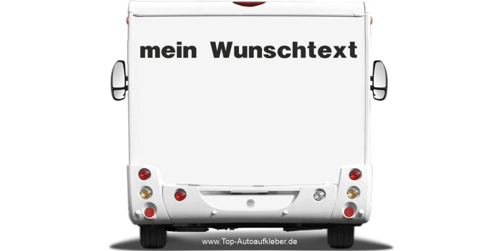 Wohnmobilaufkleber Wunschtext | 27