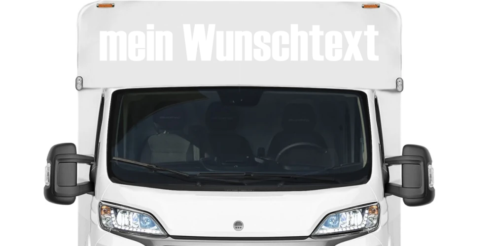 Wohnmobilaufkleber Wunschtext | 28