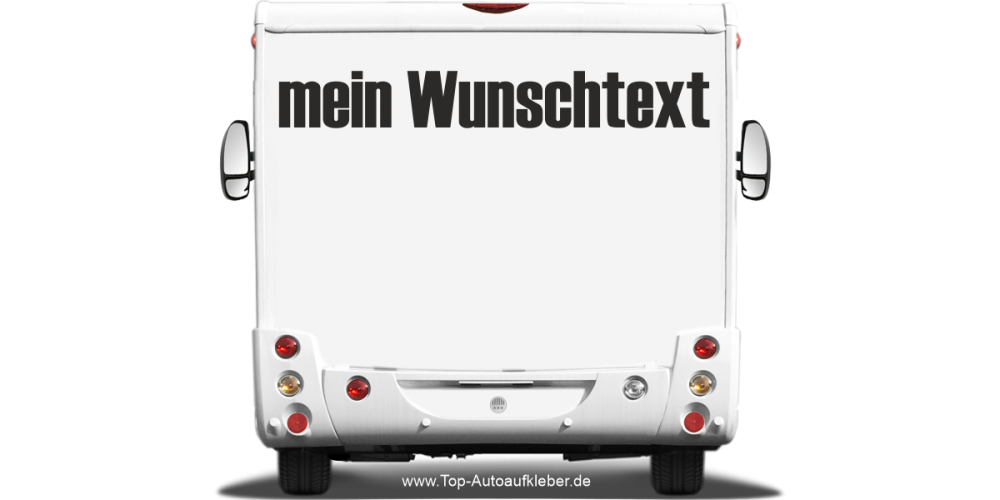 Wohnmobilaufkleber Wunschtext | 28