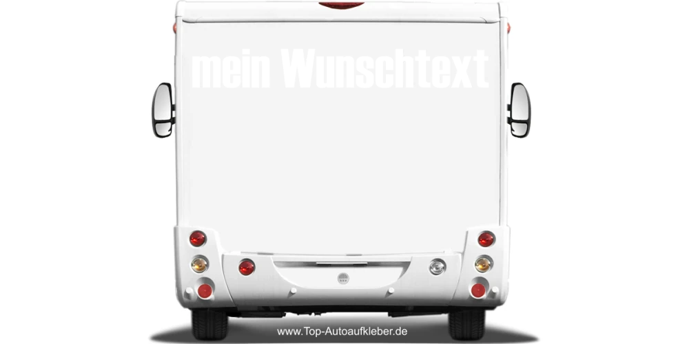Wohnmobilaufkleber Wunschtext | 28