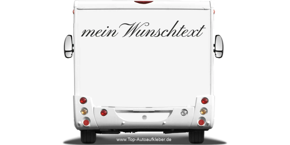 Wohnmobilaufkleber Wunschtext | 3