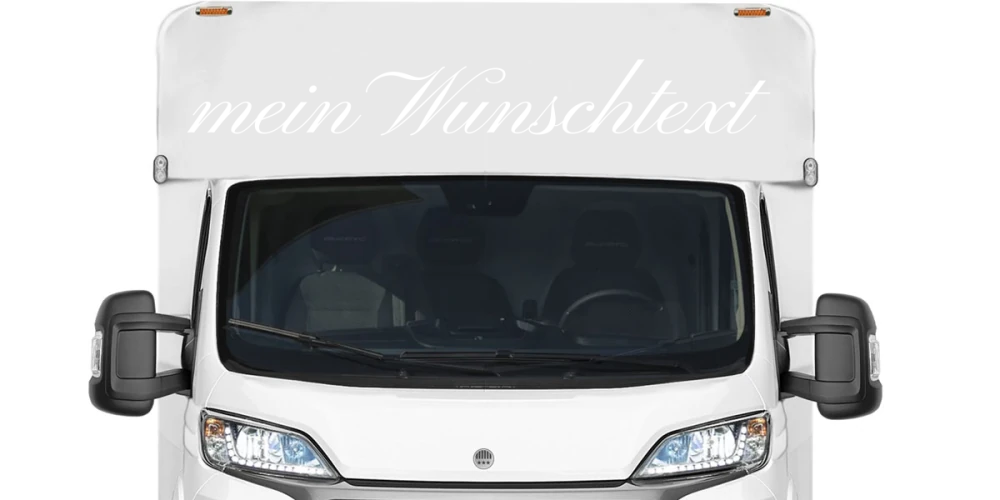 Wohnmobilaufkleber Wunschtext | 3