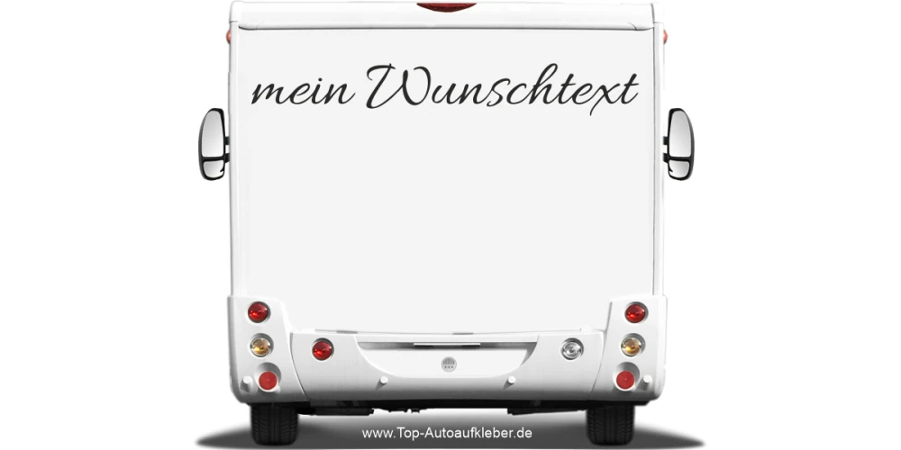 Wohnmobilaufkleber Wunschtext | 4