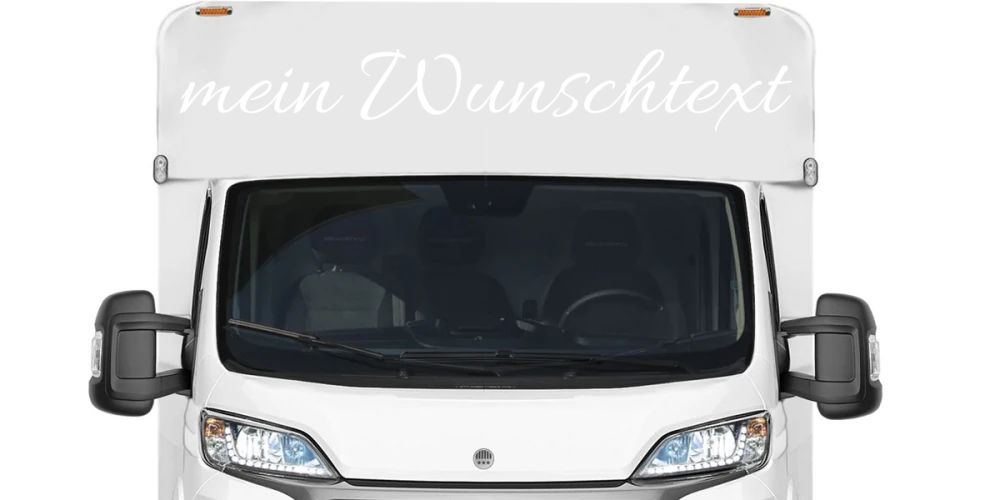 Wohnmobilaufkleber Wunschtext | 4