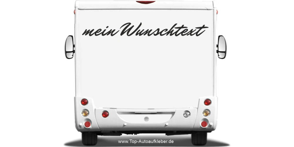 Wohnmobilaufkleber Wunschtext | 7