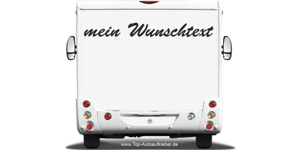 Wohnmobilaufkleber Wunschtext | 9