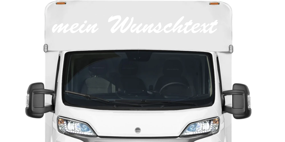 Wohnmobilaufkleber Wunschtext | 9