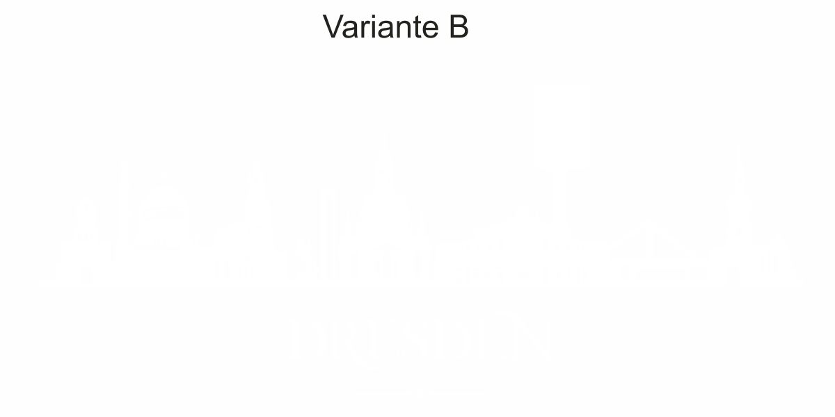 Wohnmobildekor Skyline Dresden