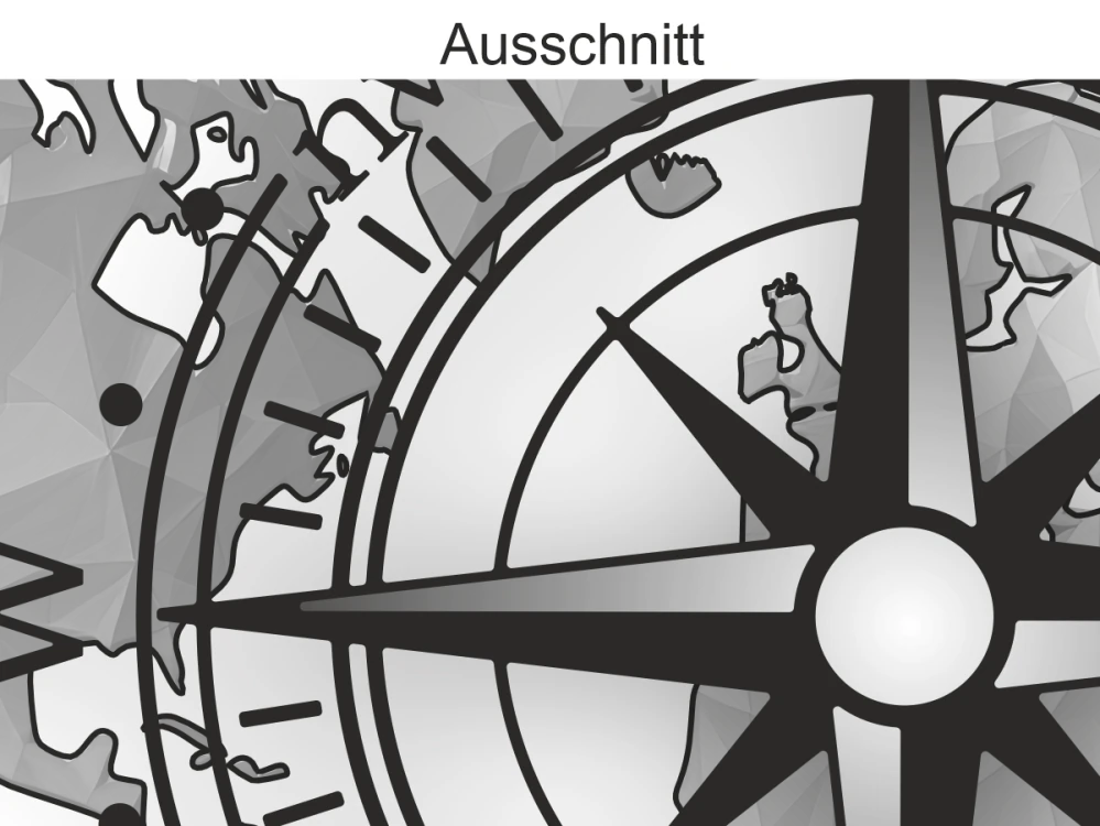 Wohnmobildekor Weltkarte mit Windrose - Ansicht Ausschnitt und Farbauswahl Wohnmobildekor Weltkarte mit Windrose - Ansicht Ausschnitt und Farbauswahl