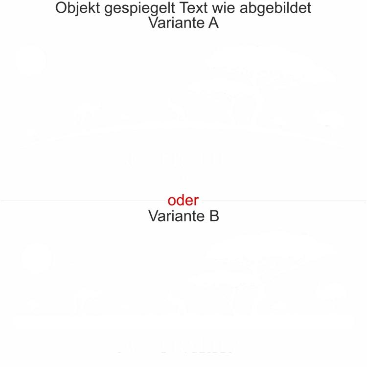 Wohnmobilsticker Australien - Ansicht Variante und Farbauswahl Wohnmobilsticker Australien - Ansicht Variante und Farbauswahl