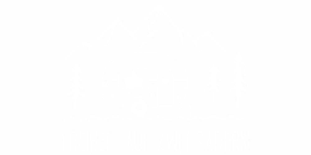 Wohnwagenaufkleber Freiheit auf zwei Rädern - Ansicht Farbauswahl Wohnwagenaufkleber Freiheit auf zwei Rädern - Ansicht Farbauswahl