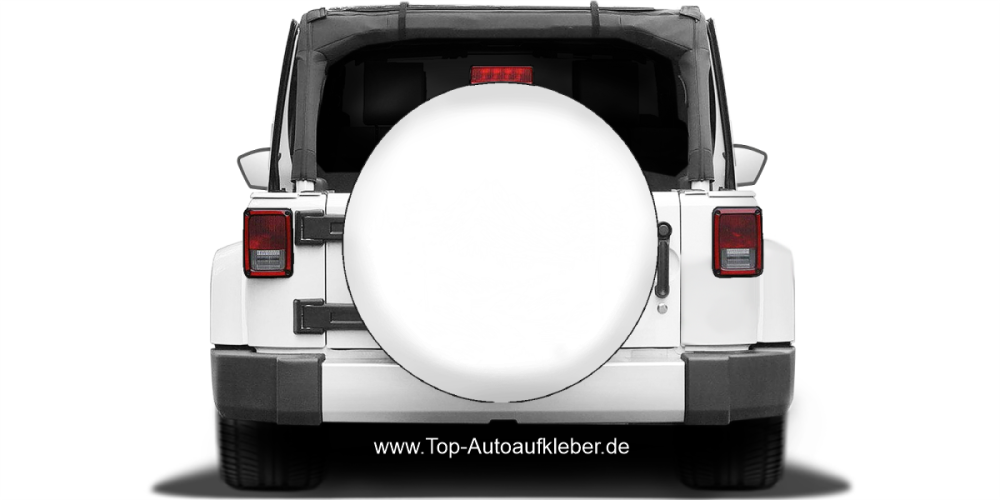 Wohnwagenaufkleber Gletscherbach in der Bergwelt auf Reserveradabdeckung - Ansicht Farbauswahl