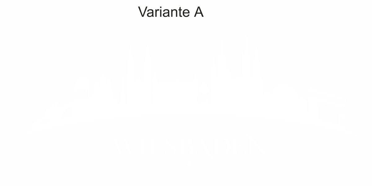 Wohnwagenaufkleber Skyline Wiesbaden