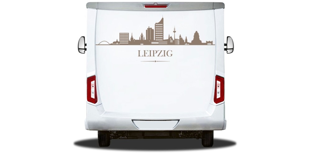 Womodekor die Skyline von Leipzig