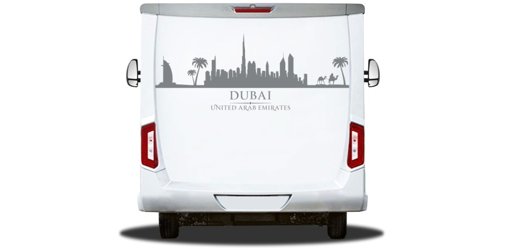 Wohnmobilsticker Skyline Dubai