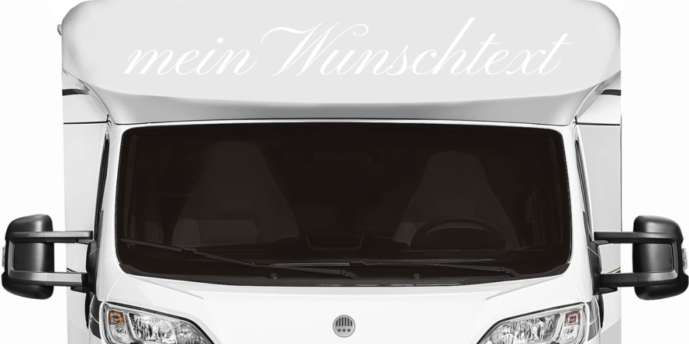 Wunschtextaufkleber für die Motorhaube Nr. 12