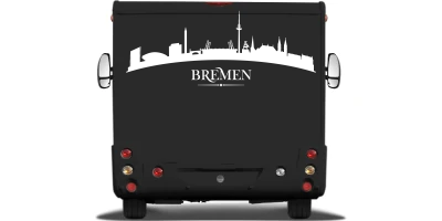Wohnmobilfolie die Skyline von Bremen
