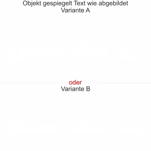 Caravandekor Skyline Hannover - Ansicht Ausrichtung mit Farbauswahl und Variante