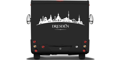 Autoaufkleber Wohnmobildekor Skyline Dresden