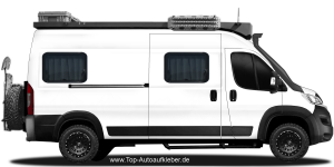 Wohnmobil Aufkleber Moderne Berglandschaft | Set für beide Fahrzeugseiten