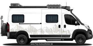 Aufkleber für Bulli, Bus, Transporter mit Wald