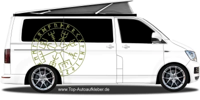 Autoaufkleber Runenkreis des Nordens | Set für beide Fahrzeugseiten
