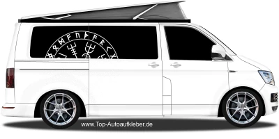Autoaufkleber Runenkreis des Nordens | Set für beide Fahrzeugseiten