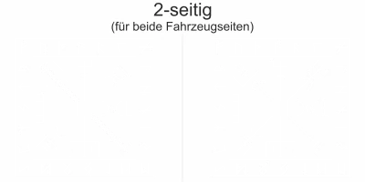 Autoaufkleber Wegkompass der Wikinger | Set für beide Fahrzeugseiten