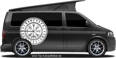 Autoaufkleber Wegzeichen Midgards | Set für beide Fahrzeugseiten