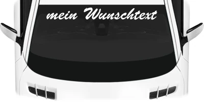 Heckscheibenaufkleber Wunschtext | 9