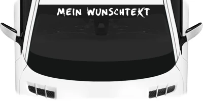 Heckscheibenaufkleber Wunschtext | 14