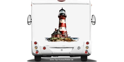 Camper Aufkleber Leuchtturm