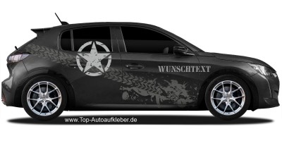 Aufkleber Army Stern USA