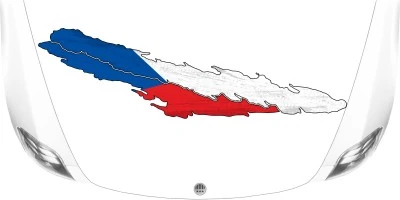 Aufkleber Fahne Tschechien
