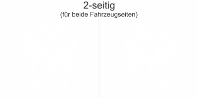 Aufkleber für Auto Totenkopf Mexiko | Set für beide Fahrzeugseiten