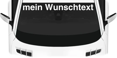Heckscheibenaufkleber Wunschtext | 26