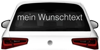 Heckscheibenaufkleber Wunschtext | 25