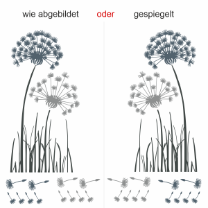 Motorhaubenaufkleber Bunte Pusteblume