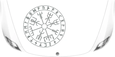 Aufkleber Motorhaube Runenkreis des Nordens