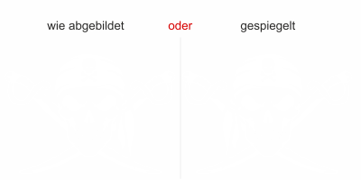 Aufkleber Totenkopf mit gekreuzten Schwertern - Ausrichtund und Farbauswahl