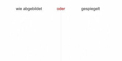 Aufkleber Wildgräser - Ansicht Ausrichtung und Farbauswahl