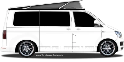 Aufkleber Wunschtext 19 | Set für beide Fahrzeugseiten