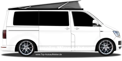 Aufkleber Wunschtext 21 | Set für beide Fahrzeugseiten