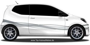 Mobile Preview: Auto Design Klebefolie | Set für beide Fahrzeugseiten