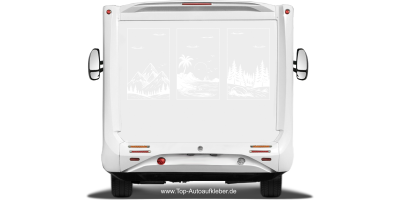 Autoaufkleber Berge und Meer