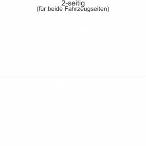 Autoaufkleber Bergsüchtig | Set für beide Fahrzeugseiten