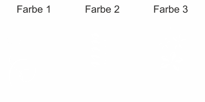 Autoaufkleber Blumenornament - Ansicht Farbauswahl